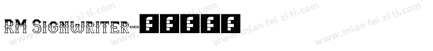 RM Signwriter字体转换